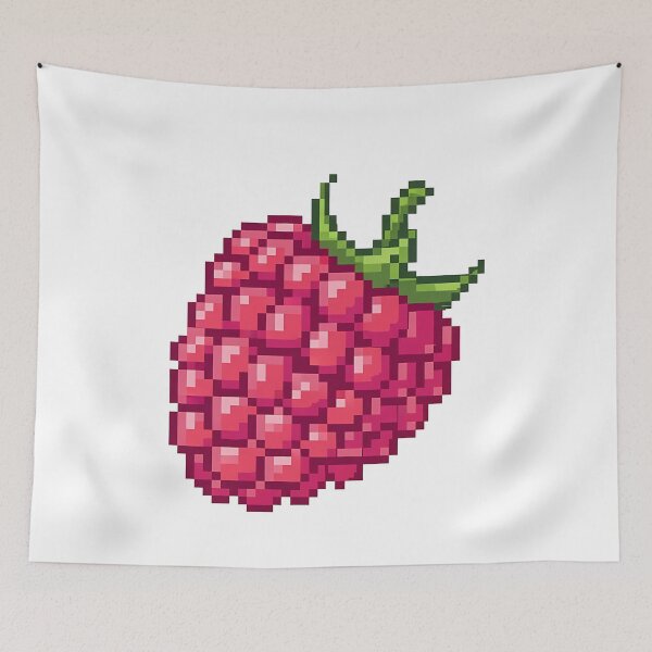 Item preview, Pixel Art Raspberry Fruit Retro Berry designed and sold by k3rstman1.