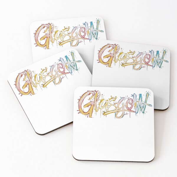 Item preview, Glasgow Watercolor Graffiti - Scottish City Art designed and sold by Loom on the Loch.