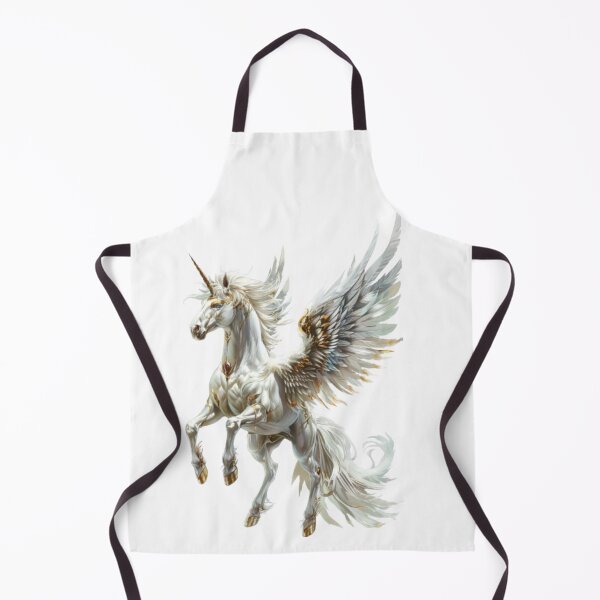 Item preview, Majestic Alicorn – Mythical Winged Unicorn Fantasy Art designed and sold by AlexLineArt.