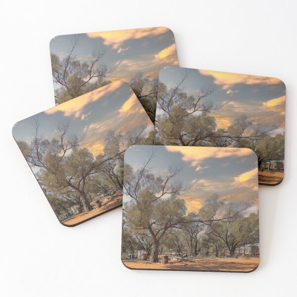 Item preview, Outback Trees at Dusk – Australian Landscape designed and sold by Michael van der Hoorn.