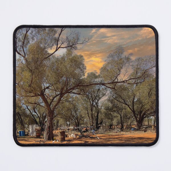 Item preview, Outback Trees at Dusk – Australian Landscape designed and sold by Michael van der Hoorn.