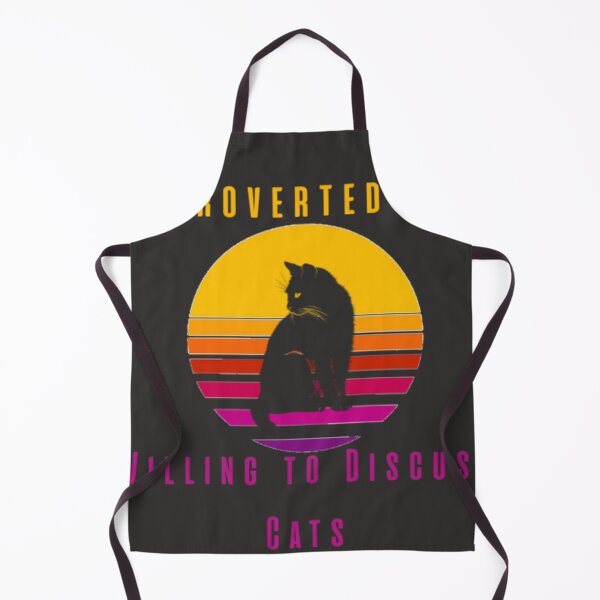 Item preview, Introverted but Willing to Discuss Cats designed and sold by ArteVirtual28.