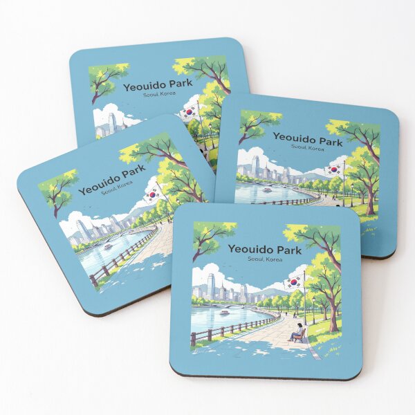 Item preview,  Yeouido Park Seoul Korea – 3D Cute Minimal Sketch ,  designed and sold by PaintMeWorld.