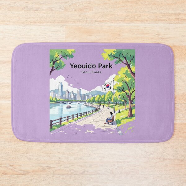 Item preview,  Yeouido Park Seoul Korea – 3D Cute Minimal Sketch ,  designed and sold by PaintMeWorld.