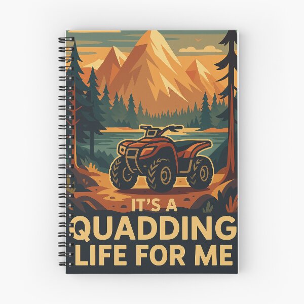 Item preview, It’s a Quadding Life for Me – Retro ATV Trail Riding Design designed and sold by RogueSymmetry.