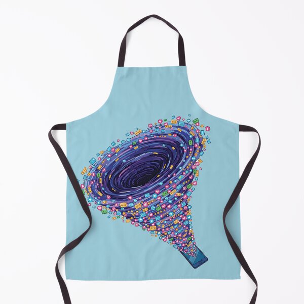 Item preview, Scroll Hole - Phone Addiction Abstract Art Notification Overload designed and sold by Existential Doodles.