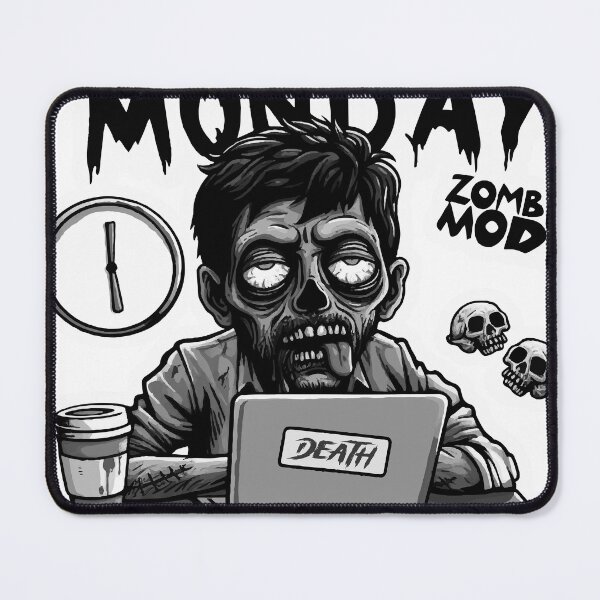 Item preview, Monday: Zombie Mode (Gray) designed and sold by zienaxd.