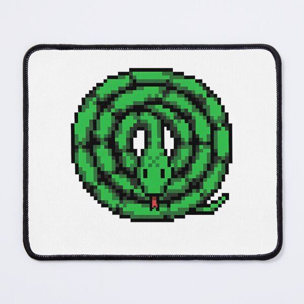 Item preview, Pixel Art Green Coiled Snake Retro designed and sold by k3rstman1.