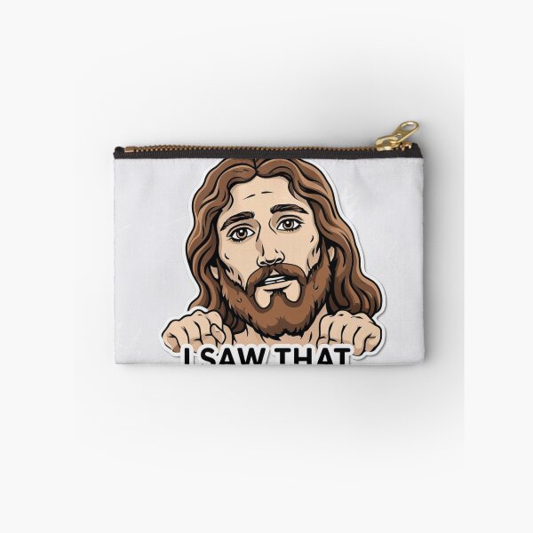 Item preview, Funny Jesus Meme – “I Saw That” Sticker | Hilarious Christian Humor Gift | Trendy Religious Meme Poster designed and sold by Customprinthub1.