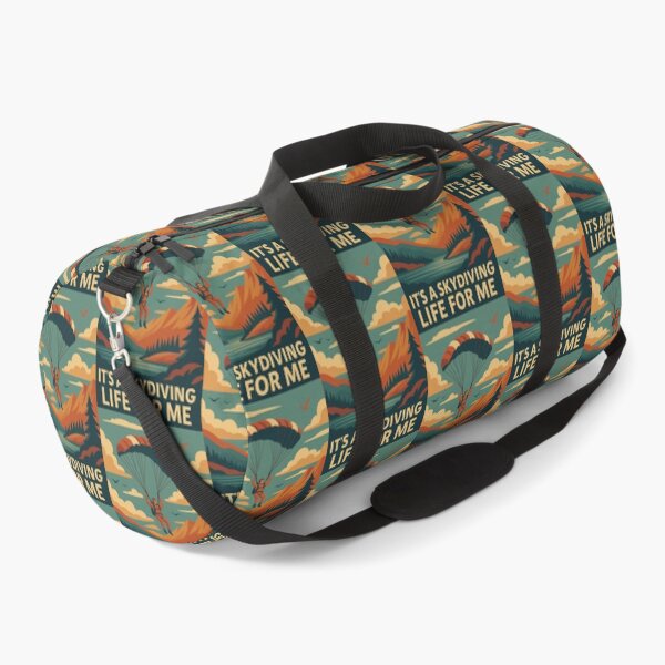 Item preview, It’s a Skydiving Life for Me – Retro Freefall Adventure Art designed and sold by RogueSymmetry.