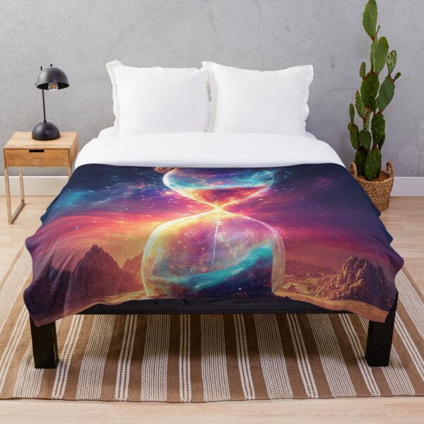 Artikelvorschau, Galaktische Sanduhr – Surreale kosmische Zeitkunst entworfen und verkauft von VisionaryVeils.