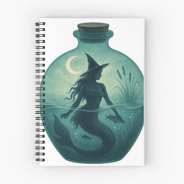 Item preview, Dark Sea Witch in a Bottle Terrarium designed and sold by thehaywirehoney.