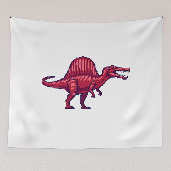 Item preview, Spinosaurus Pixel Art Dinosaur Retro designed and sold by k3rstman1.