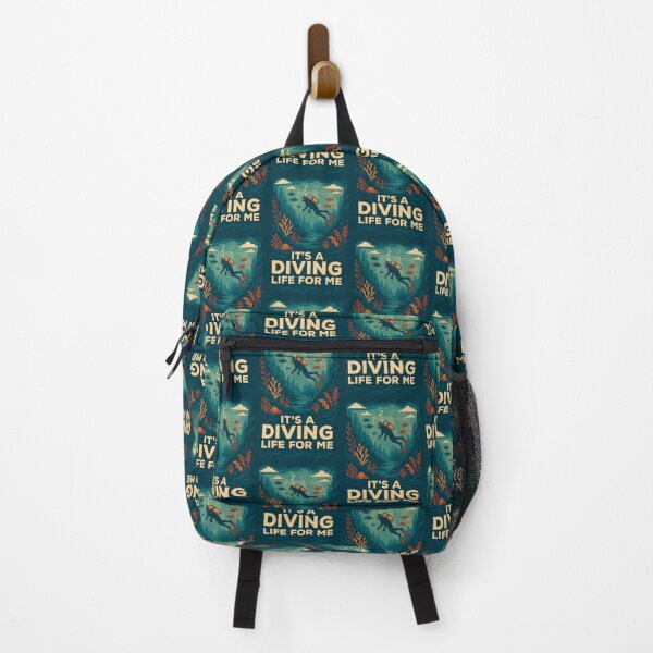 Item preview, It’s a Diving Life for Me – Retro SCUBA Underwater Adventure Art designed and sold by RogueSymmetry.