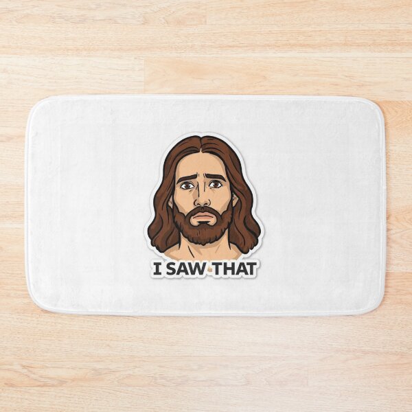 Item preview, Funny Jesus Meme – “I Saw That” Sticker | Hilarious Christian Humor Gift | Trendy Religious Meme Poster designed and sold by Customprinthub1.