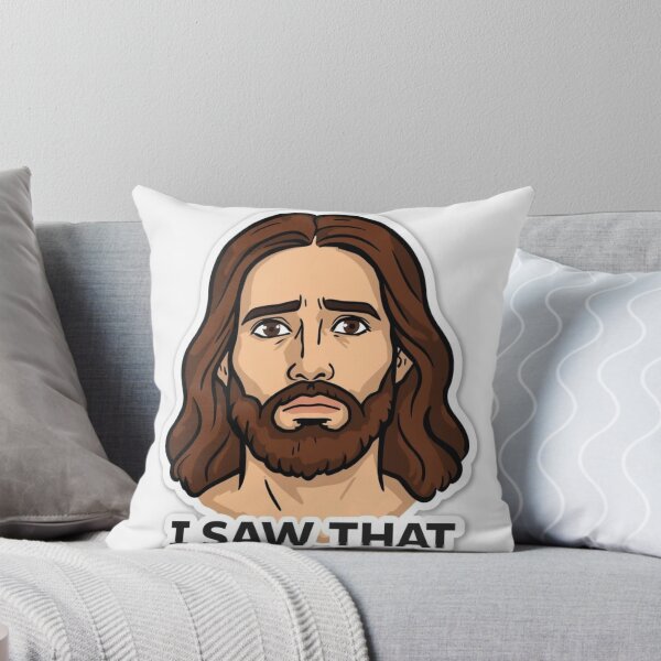 Item preview, Funny Jesus Meme – “I Saw That” Sticker | Hilarious Christian Humor Gift | Trendy Religious Meme Poster designed and sold by Customprinthub1.