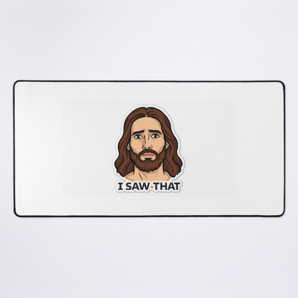 Item preview, Funny Jesus Meme – “I Saw That” Sticker | Hilarious Christian Humor Gift | Trendy Religious Meme Poster designed and sold by Customprinthub1.