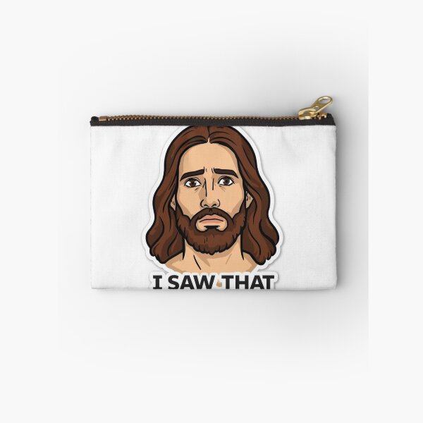 Item preview, Funny Jesus Meme – “I Saw That” Sticker | Hilarious Christian Humor Gift | Trendy Religious Meme Poster designed and sold by Customprinthub1.