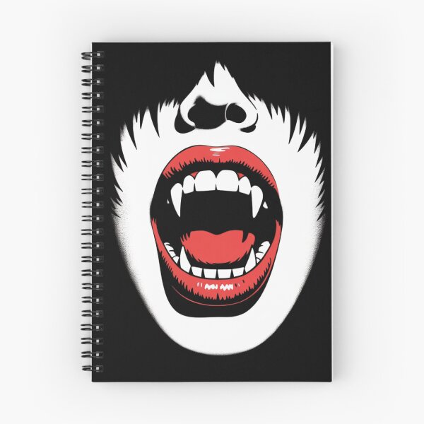 Item preview, Vampire Bite – Gothic Horror Mouth T-Shirt | Bold Fang Design on Black designed and sold by teevoxx.