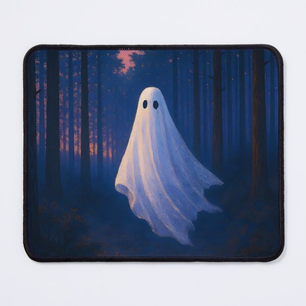 Item preview, Ghost in the Pine Forest – Twilight Wanderer Illustration designed and sold by EmeraldeaArt.