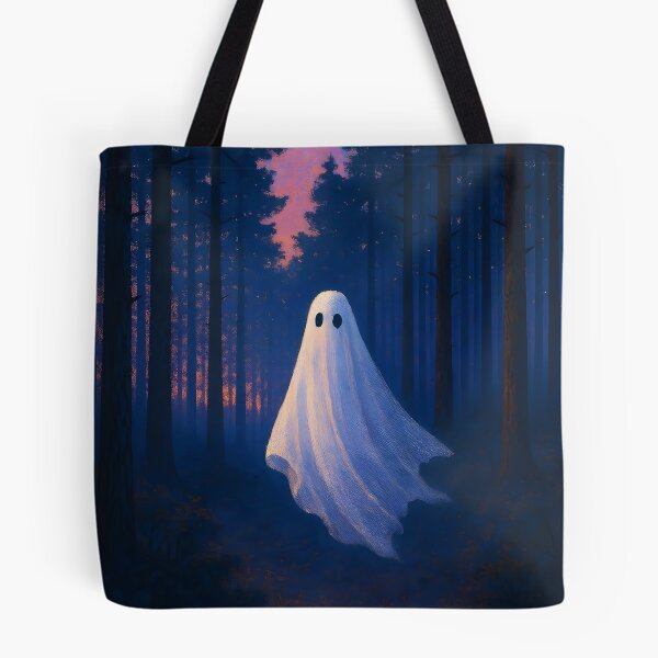 Item preview, Ghost in the Pine Forest – Twilight Wanderer Illustration designed and sold by EmeraldeaArt.