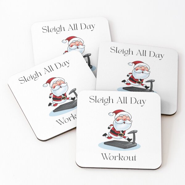 Item preview, Fit Santa on Treadmill | Funny Christmas Workout Design designed and sold by luckyhue.