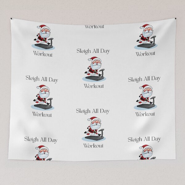 Item preview, Fit Santa on Treadmill | Funny Christmas Workout Design designed and sold by luckyhue.