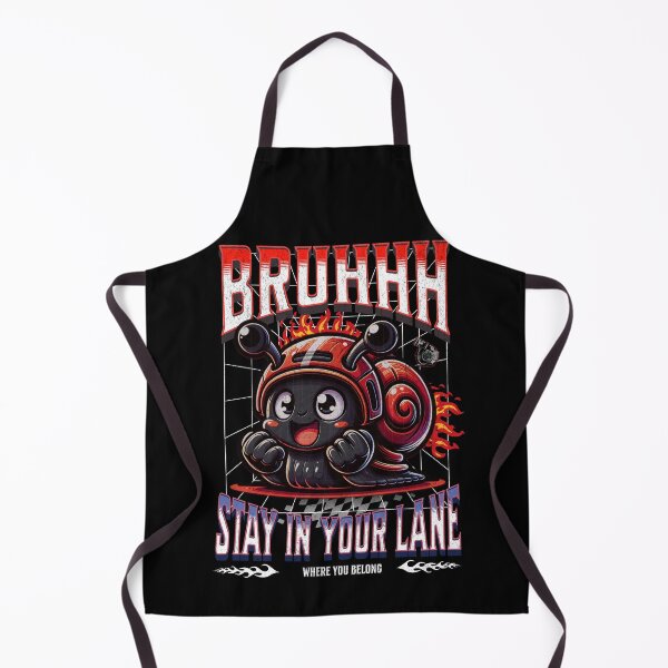 Item preview, BRUHHH Stay In Your Lane Funny Turbo Snail Car Racing designed and sold by CarantinedChaos.