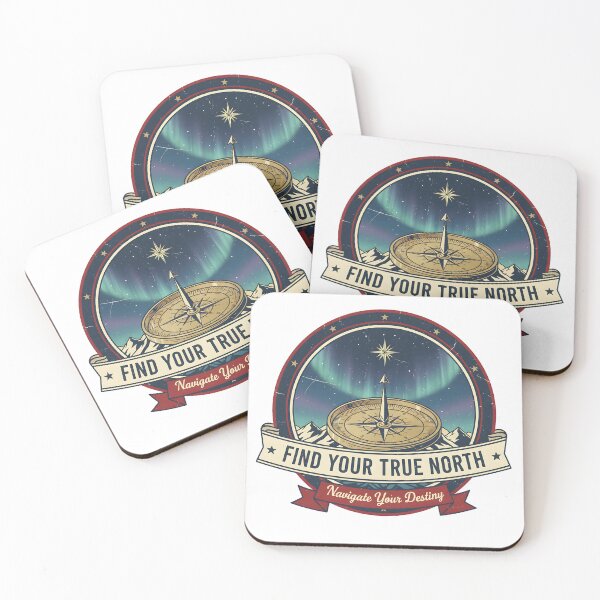 Item preview, Find Your True North | Compass & Northern Lights designed and sold by DailyVibesMerch.