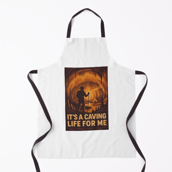 Item preview, It’s a Caving Life for Me – Retro Spelunking Adventure Art designed and sold by RogueSymmetry.