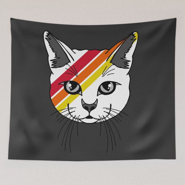 Item preview, Retro Cat designed and sold by RachelRabbbit.