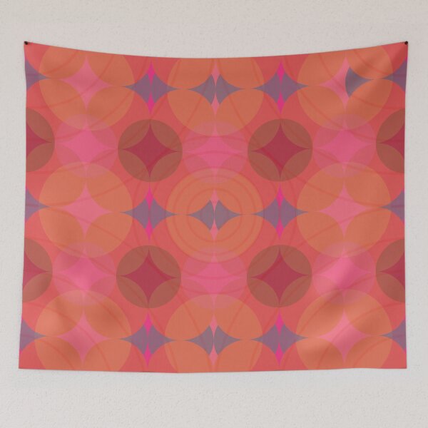 Item preview, Go Retro - Modern Retro patterns in vibrant red tones designed and sold by EMJAYHeiss.