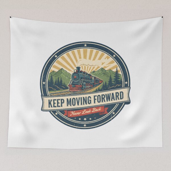 Item preview, Keep Moving Forward | Never Look Back designed and sold by DailyVibesMerch.