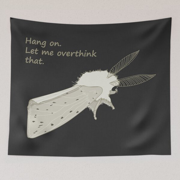 Item preview, Overthinking Moth designed and sold by SKETCHYANDGRAPHIC.