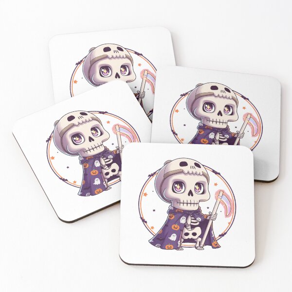 Item preview, Spooky Skeleton Anime Halloween – Cute & Fun Design designed and sold by Ixnor.