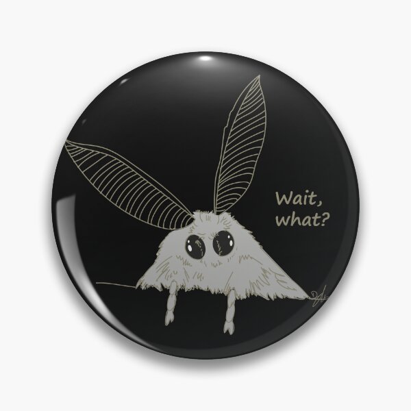 Item preview, Wait, What? - Cute Confused Moth designed and sold by SKETCHYANDGRAPHIC.