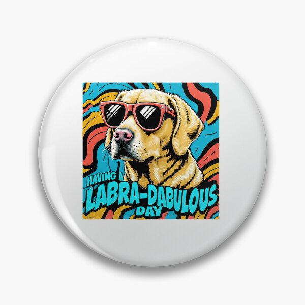 Item preview, Having a Labra-dabulous Day – Cool Labrador Dog Retro Pop Art designed and sold by WHDProduction45.