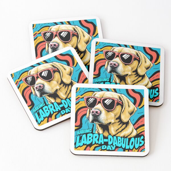 Item preview, Having a Labra-dabulous Day – Cool Labrador Dog Retro Pop Art designed and sold by WHDProduction45.