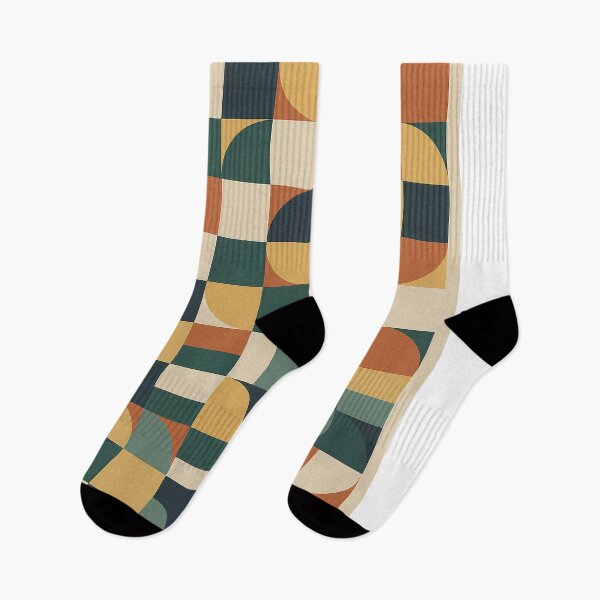 Item preview, Modern Shapes Grid — Mid-Century Abstract Geometry designed and sold by BadaBingBear.