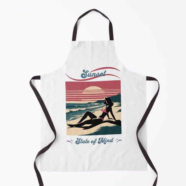 Item preview, Sunset State of Mind – Retro Beach Vibes Aesthetic designed and sold by Sinister prints.
