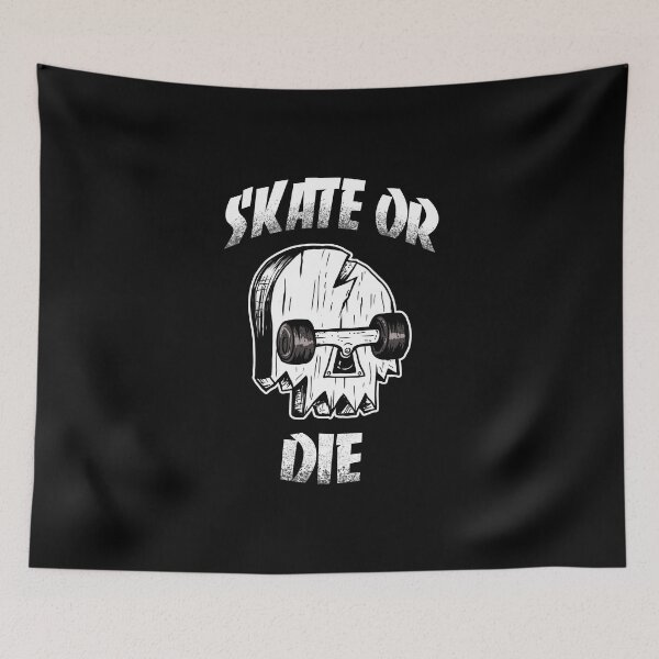 Item preview, sk8 or die skull designed and sold by Blck-Acid-Devil.