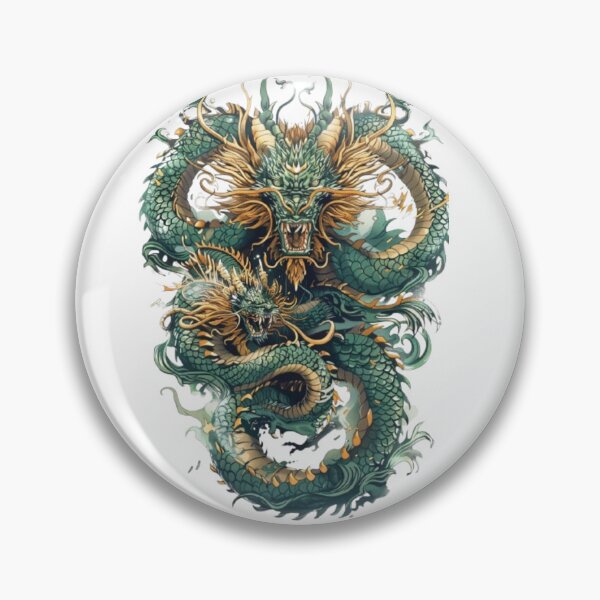 Item preview, Hydra of Wrath – Legendary Multi-Headed Dragon of Chaos designed and sold by AlexLineArt.