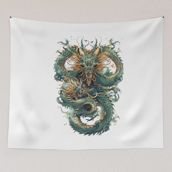Item preview, Hydra of Wrath – Legendary Multi-Headed Dragon of Chaos designed and sold by AlexLineArt.