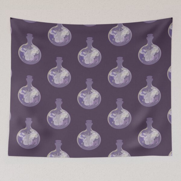 Item preview, Luna Moth in a Purple Bottle designed and sold by SKETCHYANDGRAPHIC.