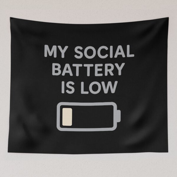 Item preview, My Social Battery Is Low | Introvert Gift designed and sold by W963x.