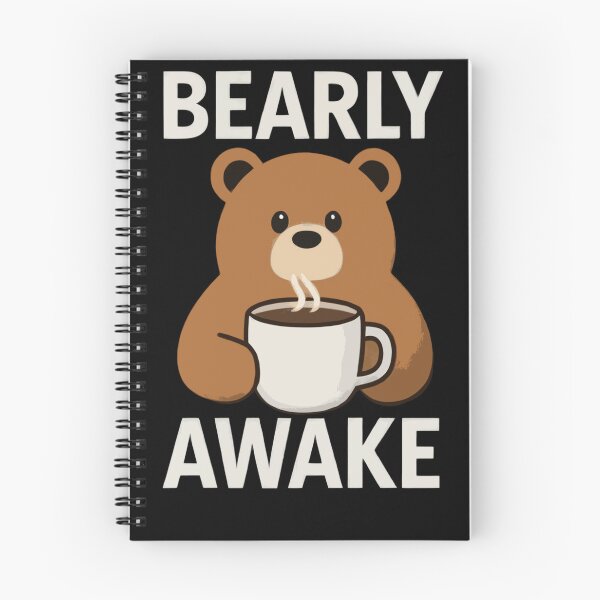 Item preview, Bearly Awake: Groggy Grizzly's Coffee Craving designed and sold by Senpaiwaves.