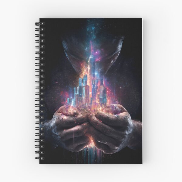 Item preview, Mind of a Creator – Surreal Cityscape Head Art designed and sold by VisionaryVeils.