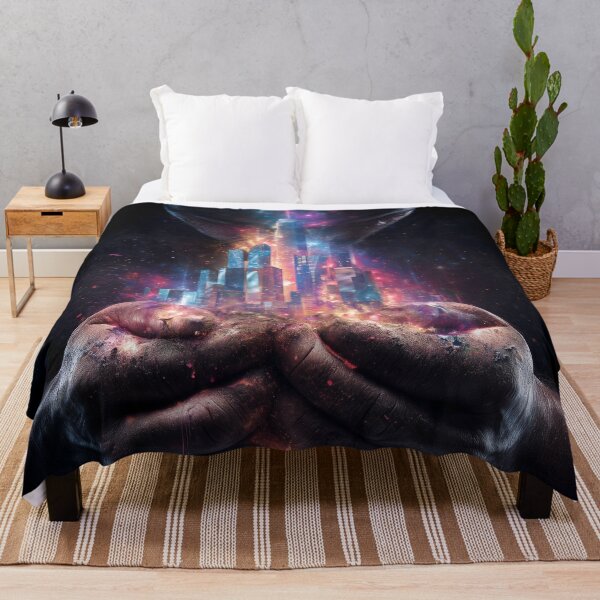Item preview, Mind of a Creator – Surreal Cityscape Head Art designed and sold by VisionaryVeils.
