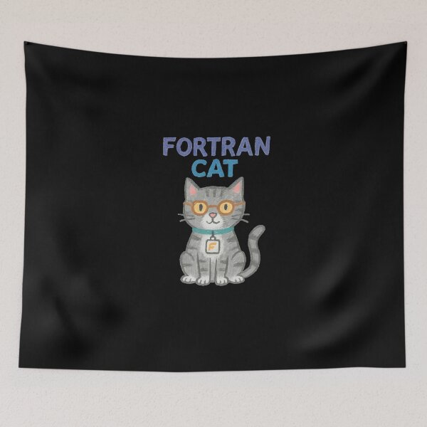 Item preview, Fortran Cat – Wise Gray Developer designed and sold by Nerd Romance Café.