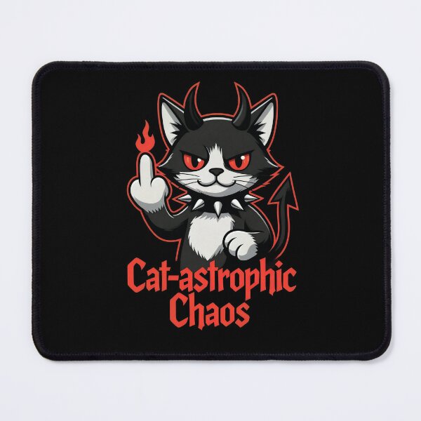 Item preview, Cat-Astrophic Devil: Feline Fury in Hellish Hijinks designed and sold by Senpaiwaves.